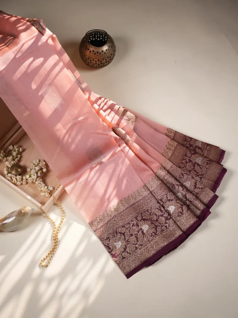 Royal Crimson Kadwa Banarasi Brocade